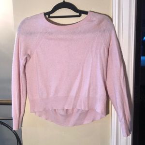 Wool/cashmere light pink sweater